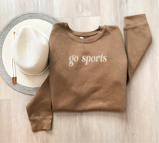 go sports fleece sweatshirt
